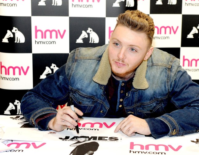 James Arthur Signs His Single Impossible At HMV In Middlesbrough