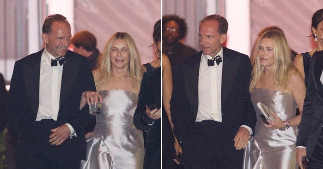 Chelsea Handler and Ralph Fiennes at the Oscar after party