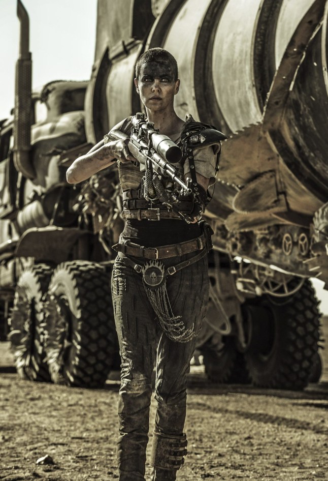 11097413 Editorial use only. No book cover usage. Mandatory Credit: Photo by Village Roadshow/Kobal/Shutterstock (5886126u) Charlize Theron Mad Max - Fury Road - 2015 Director: George Miller Village Roadshow AUSTRALIA Scene Still Action/Adventure