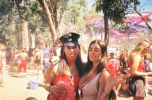 Rainbow Serpent festival in Victoria in 2017. Bianca Censori