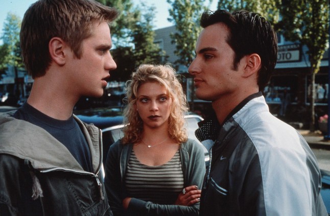 Editorial use only. No book cover usage. Mandatory Credit: Photo by Shane Harvey/New Line/Kobal/REX/Shutterstock (5883217w) Devon Sawa, Amanda Detmer, Kerr Smith Final Destination - 2000 Director: James Wong New Line USA Scene Still Drama Destination finale