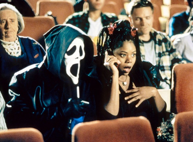 Editorial use only. No book cover usage. Mandatory Credit: Photo by Everett/REX/Shutterstock (2075849a) SCARY MOVIE, foreground right: Regina Hall, 2000 SCARY MOVIE, foreground right: Regina Hall, 2000
