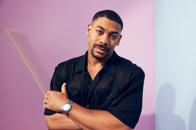 ANAHEIM, CALIFORNIA - AUGUST 09: Aaron Pierre of "Mufasa: The Lion King" poses in the IMDb Official Portrait Studio at D23 2024 at Honda Center on August 09, 2024 in Anaheim, California. (Photo by Corey Nickols/Getty Images for IMDb)