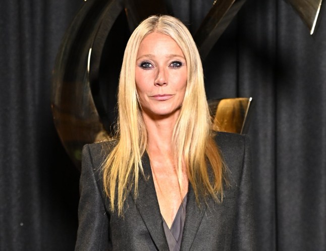 PARIS, FRANCE - SEPTEMBER 24: (EDITORIAL USE ONLY - For Non-Editorial use please seek approval from Fashion House) Gwyneth Paltrow attends the Saint Laurent Womenswear Spring-Summer 2025 show as part of Paris Fashion Week on September 24, 2024 in Paris, France. (Photo by Stephane Cardinale - Corbis/Corbis via Getty Images)