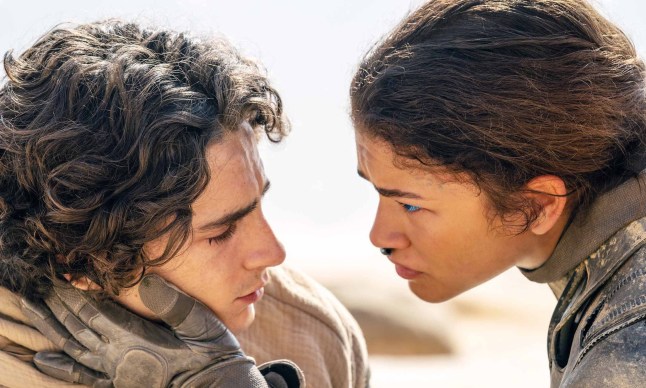 Timothee Chalamet and Zendaya in Dune 2