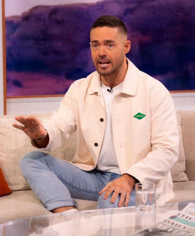 Editorial use only Mandatory Credit: Photo by Ken McKay/ITV/Shutterstock (15120343f) Spencer Matthews 'Good Morning Britain' TV show, London, UK - 27 Jan 2025