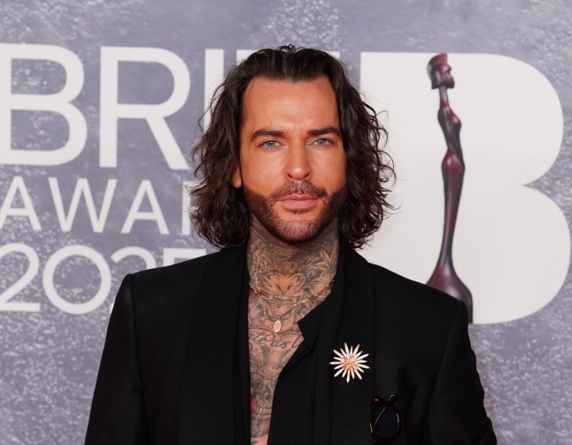 Pete Wicks arriving for The BRIT Awards 2025 at London's O2 Arena. Picture date: Saturday March 1, 2025. PA Photo. See PA story SHOWBIZ Brits. Photo credit should read: Ian West/PA Wire