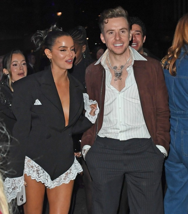 BGUK_3168494 - London, UNITED KINGDOM - Im A Celeb Camp Mates. Maura Higgins & Danny Jones Pictured leaving Universal Music Brits AfterParty Together. Maura and Danny were seen trying to sneak out of the bash together following Maura's Run in with her ex Pete Wicks at the awards ceremony and after show at 180 The Strand. The pair tried to sneak out away from the aftershow party just before 4am before being snapped by photographers, the pair tried to split but it was to late they had been busted! Pictured: Maura Higgins and Danny Jones. BACKGRID UK 1 MARCH 2025 UK: +44 208 344 2007 / uksales@backgrid.com USA: +1 310 798 9111 / usasales@backgrid.com *Pictures Containing Children Please Pixelate Face Prior To Publication*