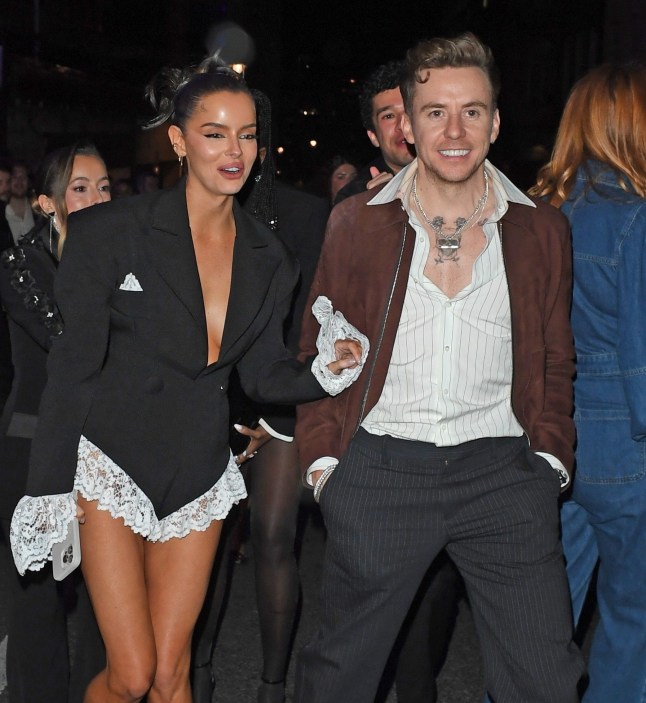 BGUK_3168494 - London, UNITED KINGDOM - Im A Celeb Camp Mates. Maura Higgins & Danny Jones Pictured leaving Universal Music Brits AfterParty Together. Maura and Danny were seen trying to sneak out of the bash together following Maura's Run in with her ex Pete Wicks at the awards ceremony and after show at 180 The Strand. The pair tried to sneak out away from the aftershow party just before 4am before being snapped by photographers, the pair tried to split but it was to late they had been busted! Pictured: Maura Higgins and Danny Jones. BACKGRID UK 1 MARCH 2025 UK: +44 208 344 2007 / uksales@backgrid.com USA: +1 310 798 9111 / usasales@backgrid.com *Pictures Containing Children Please Pixelate Face Prior To Publication*