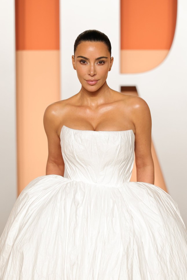 BEVERLY HILLS, CALIFORNIA - MARCH 02: Kim Kardashian attends the 2025 Vanity Fair Oscar Party Hosted By Radhika Jones at Wallis Annenberg Center for the Performing Arts on March 02, 2025 in Beverly Hills, California. (Photo by Neilson Barnard/Getty Images for Vanity Fair)