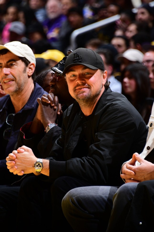 LOS ANGELES, CA - MARCH 4: Leonardo DiCaprio attends a game between the New Orleans Pelicans and the Los Angeles Lakers on March 4, 2025 at Crypto.Com Arena in Los Angeles, California. NOTE TO USER: User expressly acknowledges and agrees that, by downloading and/or using this Photograph, user is consenting to the terms and conditions of the Getty Images License Agreement. Mandatory Copyright Notice: Copyright 2025 NBAE (Photo by Adam Pantozzi/NBAE via Getty Images)
