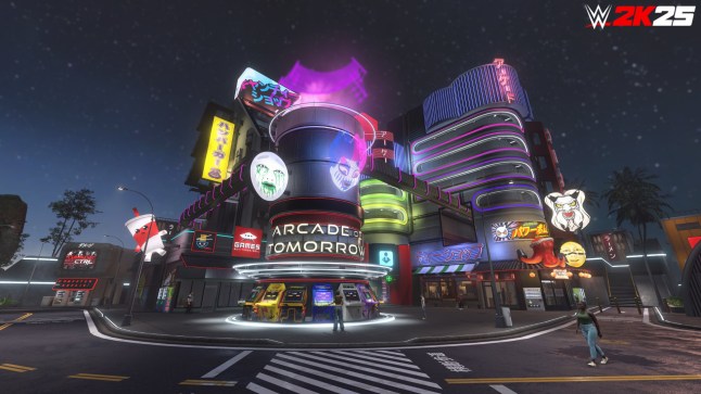 Arcade of Tomorrow in The Island mode in WWE 2K25