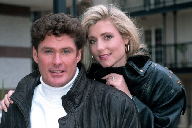 Mandatory Credit: Photo by REX/Shutterstock (1388479l) David Hasselhoff and wife Pamela Bach, London, Britain Various
