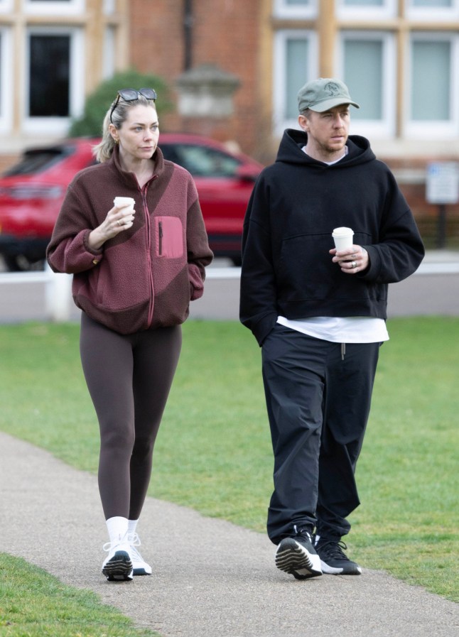 11 March 2025 - EXCLUSIVE. Danny and Georgia Jones seen for the first time as the pair step out in a united front in Richmond, West London. The pair were spotted grabbing a coffee and chatting Credit: CLICK NEWS AND MEDIA Ref: AMdef **Exclusive to CLICK NEWS AND MEDIA** CLICK NEWS AND MEDIA - PICTURES@CLICKNEWSANDMEDIA.COM - 07774 321240 -