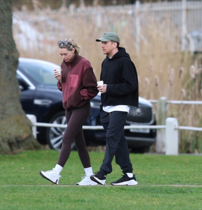 11 March 2025 - EXCLUSIVE. Danny and Georgia Jones seen for the first time as the pair step out in a united front in Richmond, West London. The pair were spotted grabbing a coffee and chatting Credit: CLICK NEWS AND MEDIA Ref: AMdef **Exclusive to CLICK NEWS AND MEDIA** CLICK NEWS AND MEDIA - PICTURES@CLICKNEWSANDMEDIA.COM - 07774 321240 -