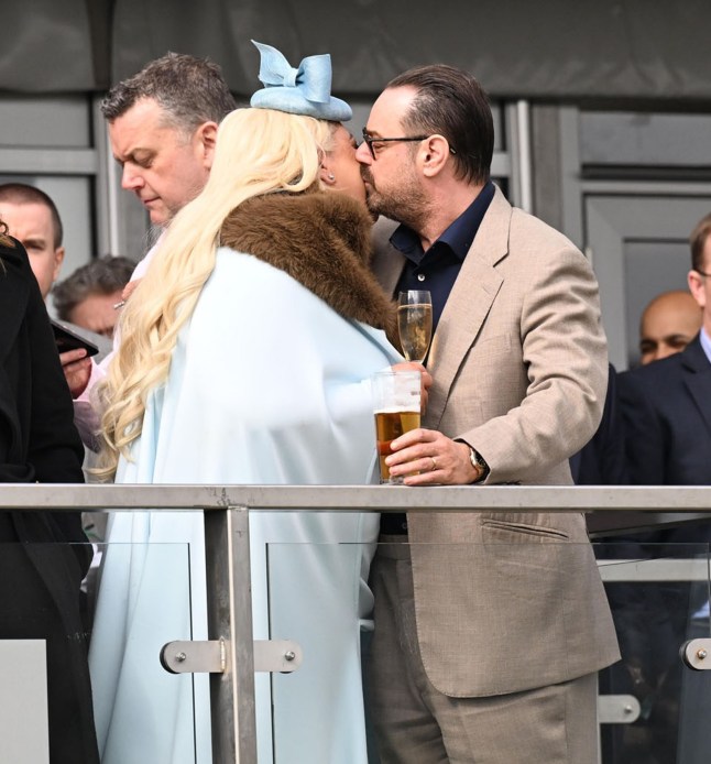 BGUK_3183443 - Cheltenham, UNITED KINGDOM - Danny Dyer and Gemma Collins at St Patrick's Thursday - Day 3 of the Cheltenham Festival 2025. Pictured: Danny Dyer and Gemma Collins BACKGRID UK 13 MARCH 2025 UK: +44 208 344 2007 / uksales@backgrid.com USA: +1 310 798 9111 / usasales@backgrid.com *Pictures Containing Children Please Pixelate Face Prior To Publication*