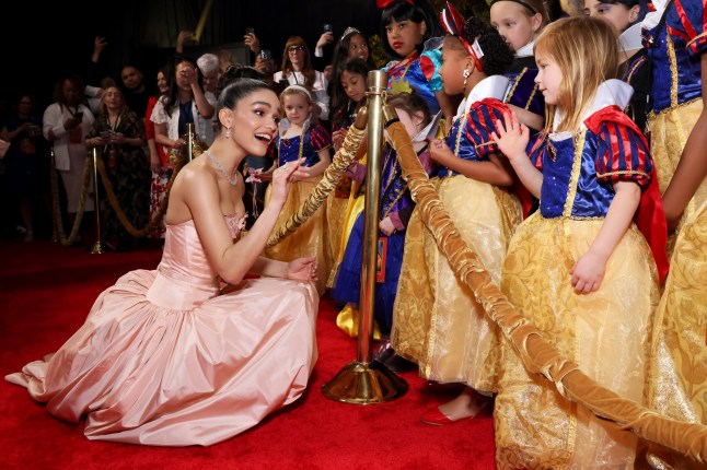LOS ANGELES, CALIFORNIA - MARCH 15: Rachel Zegler attends the World Premiere of Disney's Snow White at El Capitan Theatre in Hollywood, California on March 15, 2025. (Photo by Rodin Eckenroth/Getty Images for Disney)