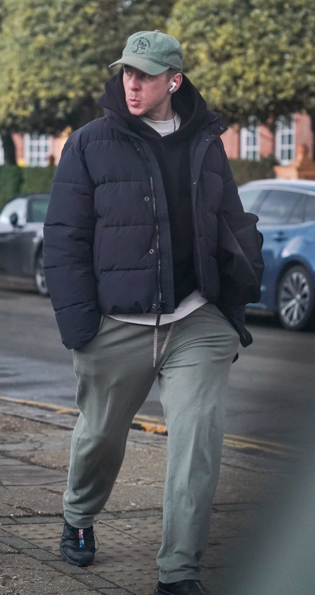 EXCLUSIVE: ** PREMIUM EXCLUSIVE ** ** PRINT FEES MUST BE AGREED BEFORE USE ** Cleaning Up His Act? A downcast Danny Jones Makes A Trip To The Dry Cleaners As It Emerges That His Wife Has Moved Out. The McFly star was spotted carrying a Reiss suit bag in west London as the fall out over his BRITs kiss with Maura Higgins continues. Over the weekend it emerged that his embarrassed wife, Georgia, has moved out of the family home following the incident. Pictured: danny jones Ref: BLU_S8216465 140325 EXCLUSIVE Picture by: / SplashNews.com Splash News and Pictures USA: 310-525-5808 UK: 020 8126 1009 eamteam@shutterstock.com World Rights