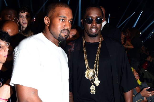 NEW YORK, NY - AUGUST 28: Kanye West and Sean Diddy Combs attend the 2016 MTV Video Music Awards at Madison Square Garden on August 28, 2016 in New York City. (Photo by Larry Busacca/MTV1617/Getty Images for MTV)