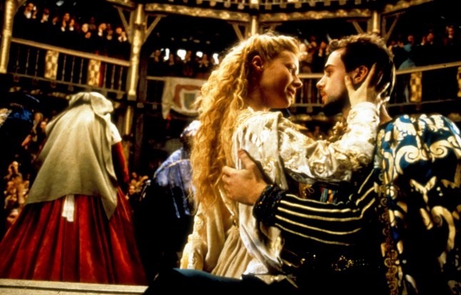 Editorial use only. No book cover usage. Mandatory Credit: Photo by Moviestore/REX/Shutterstock (1616588a) Shakespeare In Love, Gwyneth Paltrow, Joseph Fiennes Film and Television