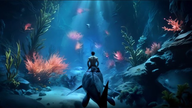 Ark: Aquatica trailer with many riding fish