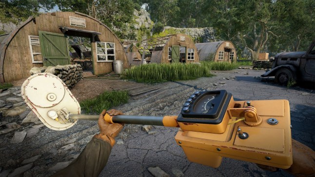 Atomfall screenshot show a metal detector