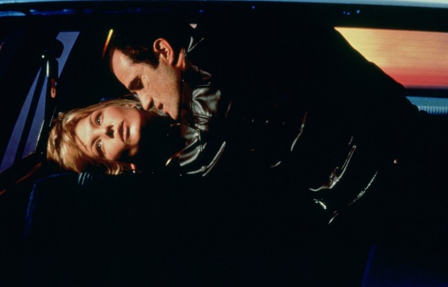 Editorial use only. No book cover usage. Mandatory Credit: Photo by Columbia Tri Star/Kobal/REX/Shutterstock (5884559r) Elias Koteas, Deborah Unger Crash - 1996 Director: David Cronenberg Columbia Tri Star CANADA Scene Still Drama
