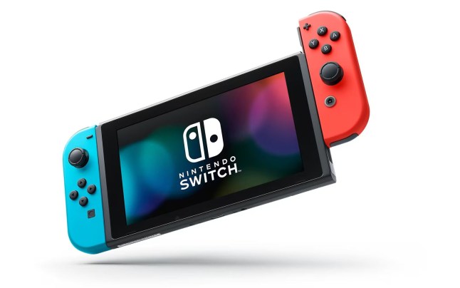 Nintendo Switch console in handheld mode