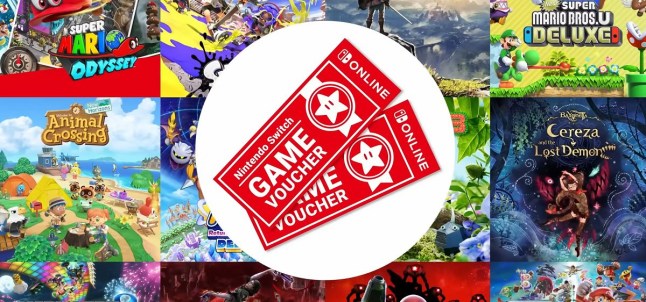 Nintendo Switch Game vouchers graphic