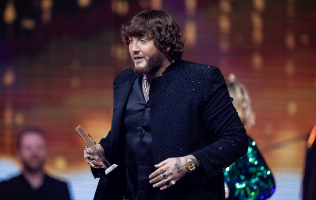 RUST, GERMANY - APRIL 19: James Arthur is awarded during the 24th Radio Regenbogen Award at Europa-Park on April 19, 2024 in Rust, Germany. (Photo by Simon Hofmann/Getty Images)