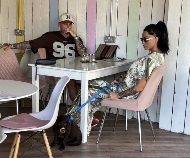 BGUK_3190799 - UK, UNITED KINGDOM - *PREMIUM-EXCLUSIVE* - *MUST CALL FOR PRICING BEFORE USAGE*?? The British Model Katie Price aka Jordan is seen sporting her Safari Tracksuit from the brand JYY London, cut some style wearing her Gucci handbag out with her beau JJ Slater. The couple took their adorable Cocker Spaniel named Rookie for a sunny afternoon stroll during Katie's lunch break from her Easter Panto Production where the star will play the role of the Fairy in a retelling of 'Pinocchio' in Croydon at Fairfield Halls. A keen animal lover, Katie has owned various animals in the past, However, the star has also faced much publicised criticism for her treatment of animals with reports indicate that at least eight of her animals have died under her care, including five dogs, a horse, and a chameleon. Pictured: Katie Price - Jordan - JJ Slater BACKGRID UK 26 MARCH 2025 UK: +44 208 344 2007 / uksales@backgrid.com USA: +1 310 798 9111 / usasales@backgrid.com *Pictures Containing Children Please Pixelate Face Prior To Publication*
