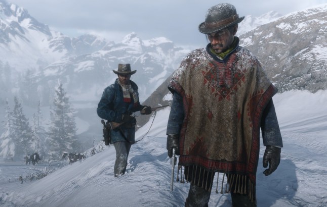 The snowy wild west in Red Dead Redemption 2