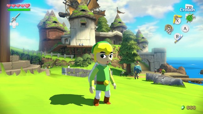 Link on an island in The Legend of Zelda The Wind Waker