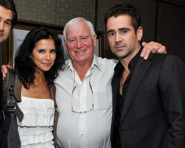 Sacha Quarles, Actress Claudine Farrell, Footballer Eamon Farrell and Actor Colin Farrell attend the PANDORA Jewelry and Motorola present 'Saving Mr. Banks' at cinema prive on November 12, 2013 in West Hollywood, California. WEST HOLLYWOOD, CA - NOVEMBER 12: (L-R) (Photo by John Sciulli/Getty Images for mediaplacement entertainment inc.)