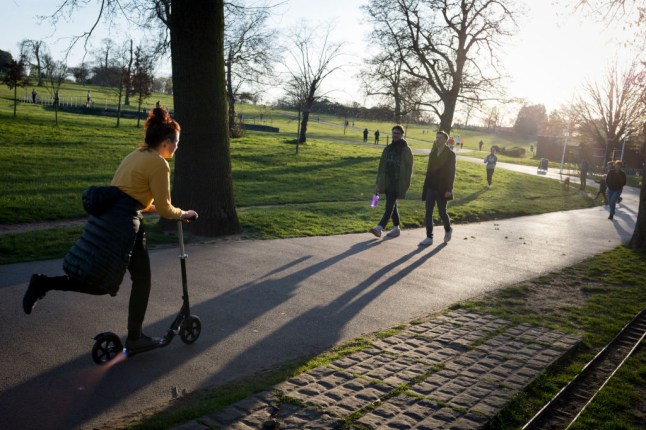 Coronavirus Park Exercising