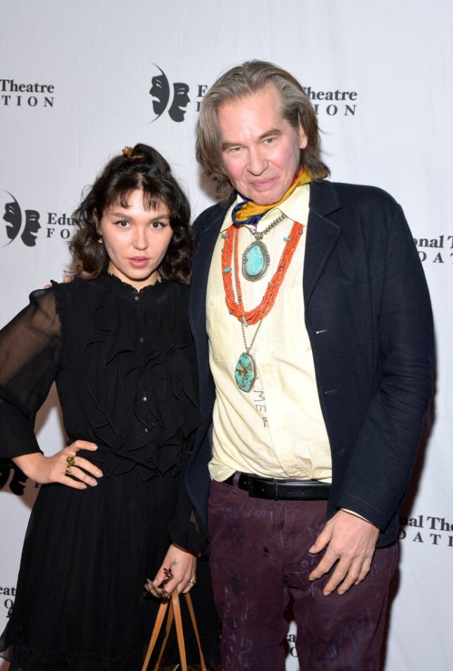 LOS ANGELES, CALIFORNIA - NOVEMBER 18: Actors Mercedes Kilmer and Val Kilmer attend the 2019 annual Thespians Go Hollywood Gala at Avalon Hollywood on November 18, 2019 in Los Angeles, California. (Photo by Michael Tullberg/Getty Images)