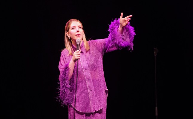 Katherine Ryan performs at the Just For Laughs comedy festival at the O2 Arena in London. Picture date: Thursday March 2, 2023. PA Photo. Photo credit should read: Ian West/PA Wire