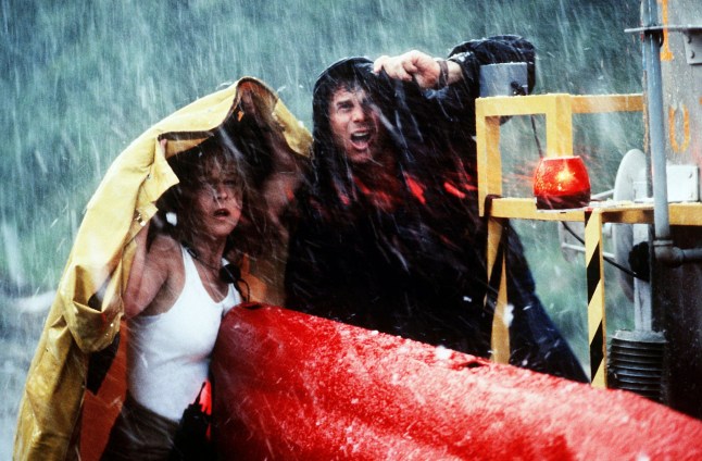 Editorial use only. No book cover usage. Mandatory Credit: Photo by Wb/Universal/Amblin/Kobal/REX/Shutterstock (5882659m) Helen Hunt, Bill Paxton Twister - 1996 Director: Jan De Bont WB/Universal/Amblin USA Scene Still