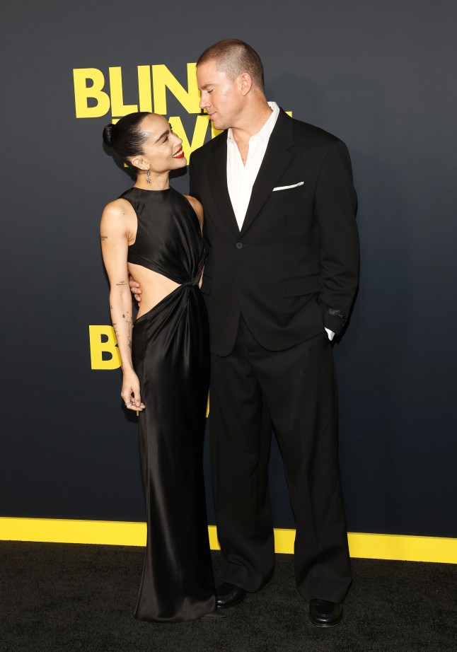 Zo?? Kravitz, Channing Tatum at the "Blink Twice" Los Angeles Premiere held at the DGA Theater on August 8, 2024 in Los Angeles, California. (Photo by Tommaso Boddi/Variety via Getty Images)