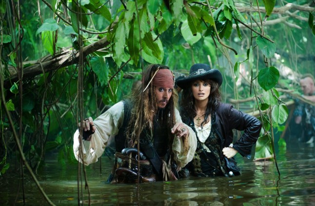 Johnny Depp and Penelope Cruz in Pirates Of The Caribbean - On Stranger Tides