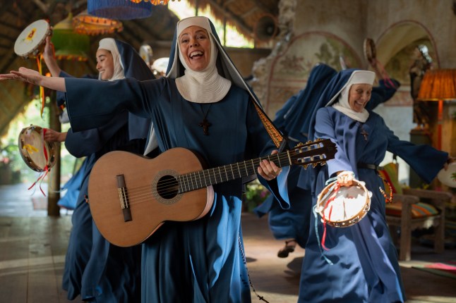 Undated film still handout from Paddington in Peru. Pictured: Olivia Colman as The Reverend Mother. See PA Feature SHOWBIZ Film Paddington In Peru. WARNING: This picture must only be used to accompany PA Feature SHOWBIZ Film Paddington In Peru. PA Photo. Picture credit should read: STUDIOCANAL. All Rights Reserved. NOTE TO EDITORS: This picture must only be used to accompany PA Feature SHOWBIZ Film Paddington In Peru.