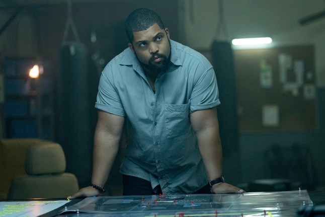 This image released by Lionsgate shows O'Shea Jackson Jr. in a scene from "Den of Thieves 2: Pantera." (Rico Torres/Lionsgate via AP)