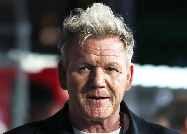 Gordon Ramsay glancing to one side
