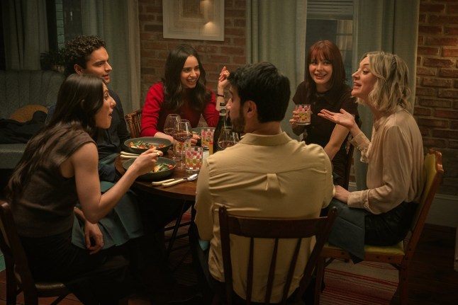 THE LIFE LIST. (L to R) Marianne Rend??n as Zoe, Sebastian De Souza as Garrett, Sofia Carson as Alex, Dario Ladani Sanchez as Lucas, Shannon Barnes as Nell and Chelsea Frei as Megan in The Life List. Cr. Nicole Rivelli/Netflix ?? 2025.