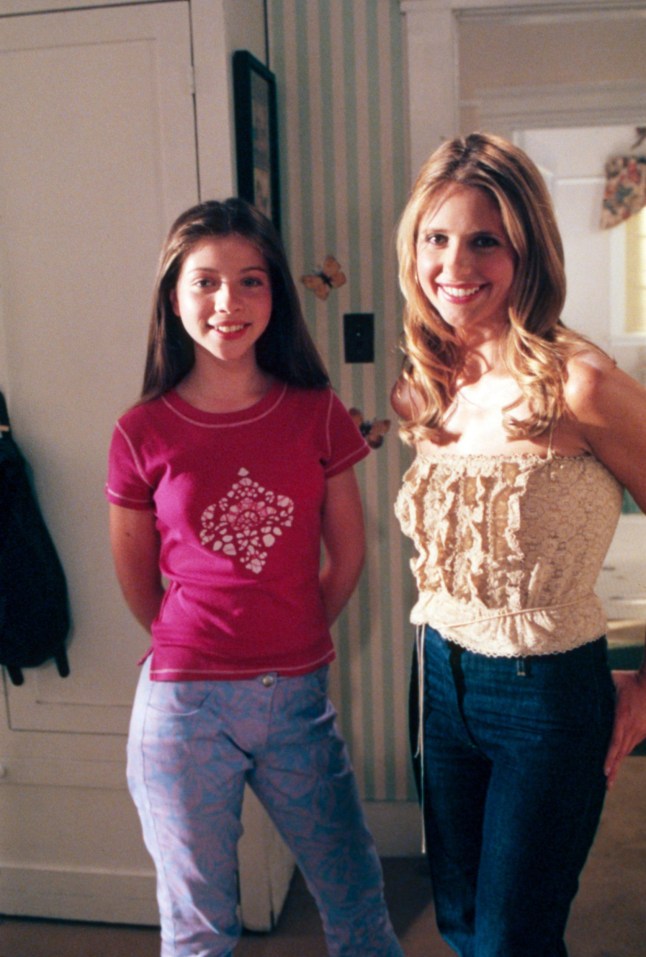 Mandatory credit: TM & ? 20th Century Fox. No Merchandising. Editorial Use Only. No Book or TV usage without prior permission from Shutterstock Editorial Mandatory Credit: Photo by 20thCentFox/Everett/REX/Shutterstock (14500002b) BUFFY THE VAMPIRE SLAYER, from left: Michelle Trachtenberg, Sarah Michelle Gellar, (Season 5, premiered Sep. 26, 2000), 1997-2003. photo: Richard Cartwright / TM and Copyright ? 20th Century Fox Film Corp. All rights reserved. / Courtesy Everett Collection Buffy the Vampire Slayer - 26 Sep 2000