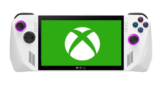 Asus Rog Ally with an Xbox logo