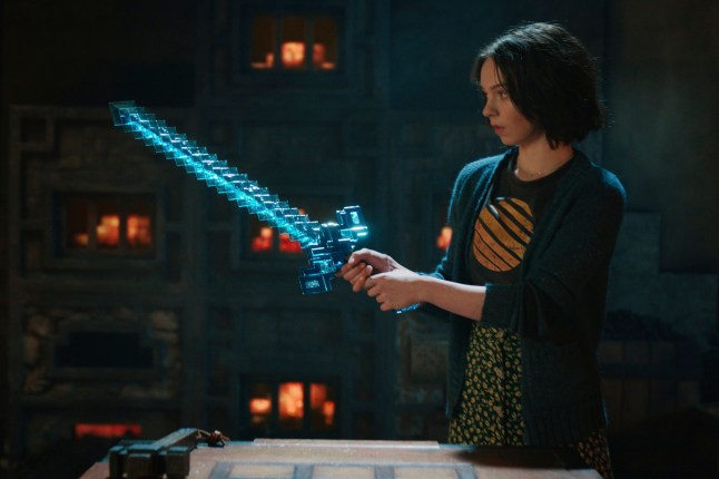 This image released by Warner Bros. Pictures shows Emma Myers in a scene from "A Minecraft Movie." (Warner Bros. Pictures via AP)