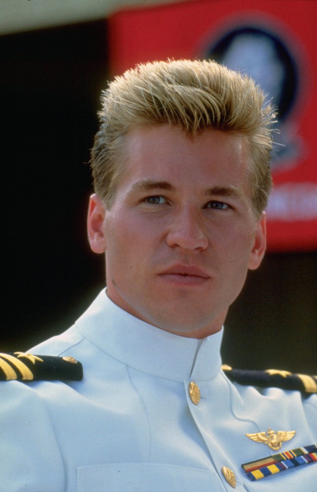 Editorial use only. No book cover usage. Mandatory Credit: Photo by Paramount/Kobal/Shutterstock (5886113ba) Val Kilmer Top Gun - 1986 Director: Tony Scott Paramount USA Scene Still Top Gun