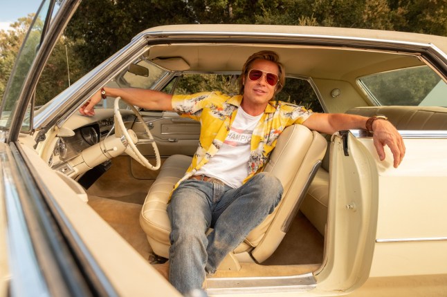 Editorial use only. No book cover usage. Mandatory Credit: Photo by A Cooper/Sony/Columbia/Kobal/REX/Shutterstock (10156703l) Brad Pitt as Cliff Booth 'Once Upon A Time In Hollywood' Film - 2019 A faded television actor and his stunt double strive to achieve fame and success in the film industry during the final years of Hollywood's Golden Age in 1969 Los Angeles.
