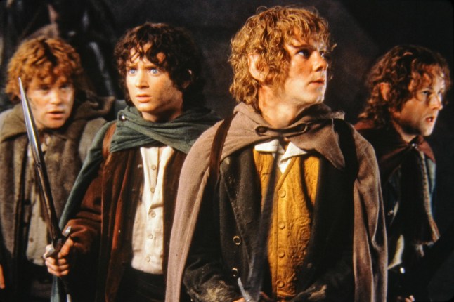 For Editorial Use Only Mandatory Credit: Photo by Pierre Vinet/THA/REX/Shutterstock (15068033b) Elijah Wood, Sean Astin, "The Lord of The Rings" (2001) New Line Cinema. Photo Credit: Pierre Vinet /New Line Cinema "The Lord of The Rings" (2001) New Line Cinema
